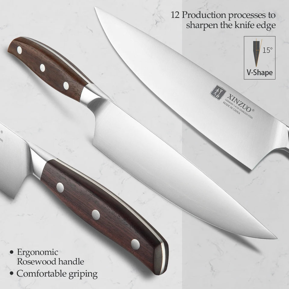 XINZUO Professional Full 7 PCS Knife Set