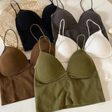 V-Neck Camisole Women Sexy Stretch Push Up Bra