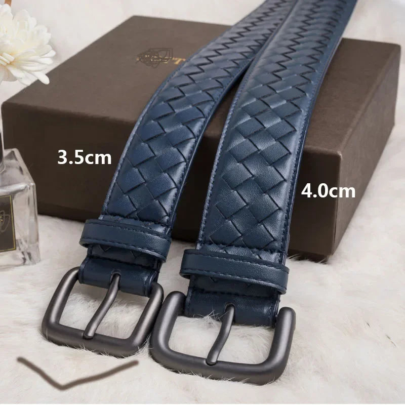 3.5cm Western Leather Belt