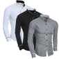 Men's Spring Slim Fit Long Sleeve Shirt