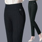 Women's Trousers Stripes Black