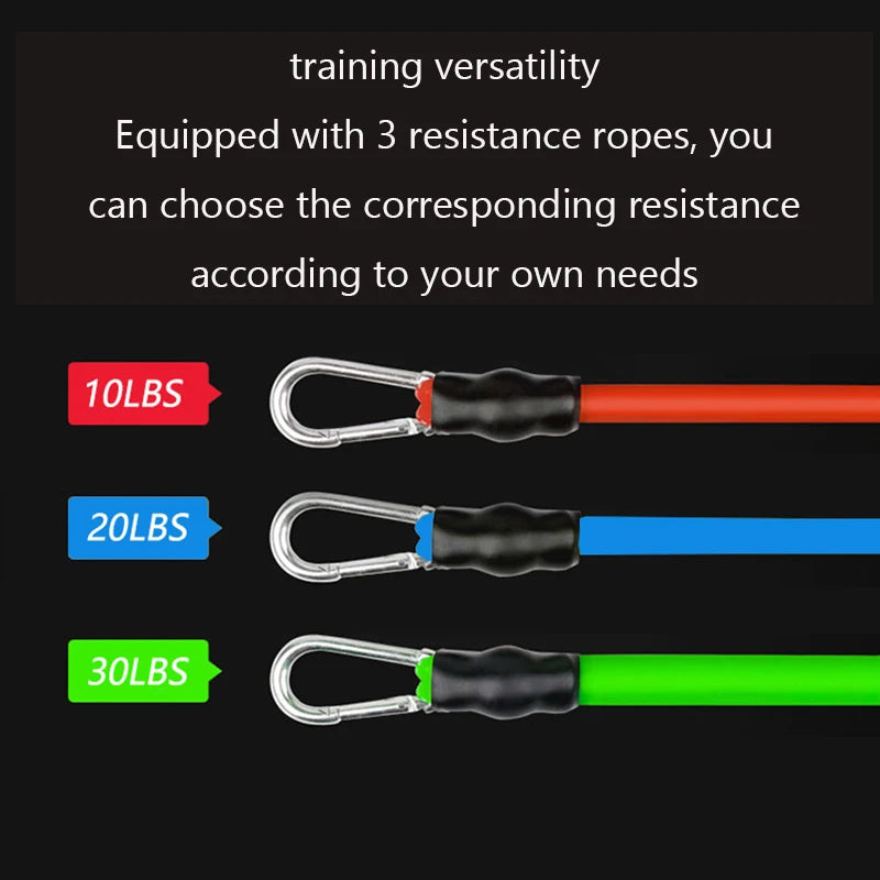 Elastic Strength Training Bands with Door Anchor