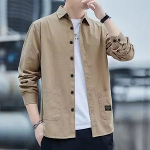 Spring Autumn Men's Long Sleeve Casual