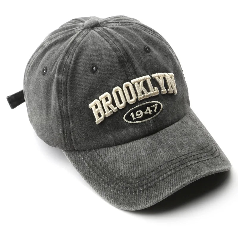 Retro Brooklyn Embroidery Baseball Cap