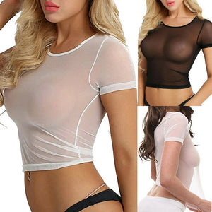 Sexy Women’s Mesh Crop Top