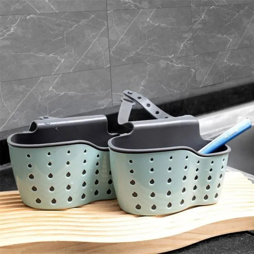 Sky Blue Sink Storage & Drainage Rack