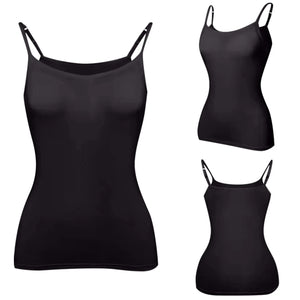 Padded Bra Tank Top Women Modal Spaghetti