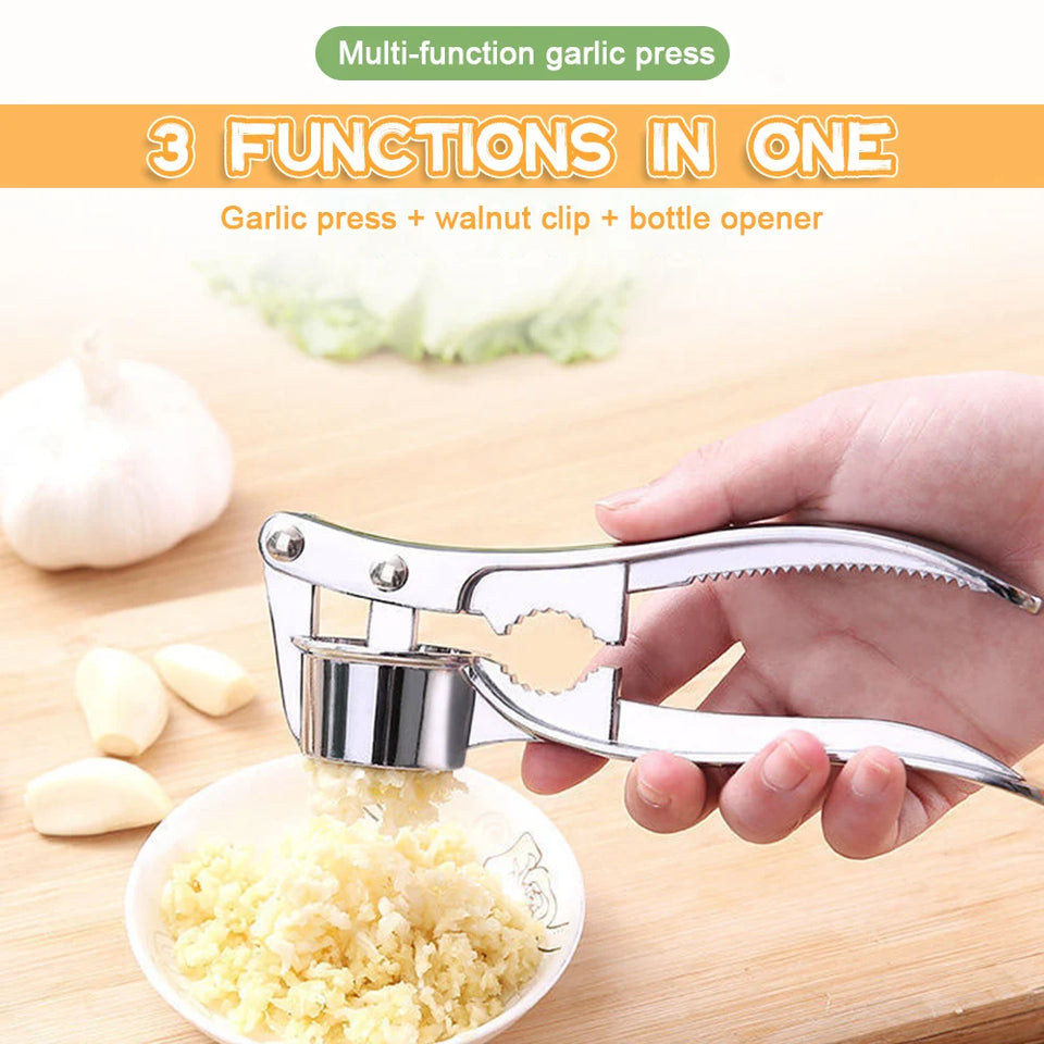 Stainless Steel Garlic Press