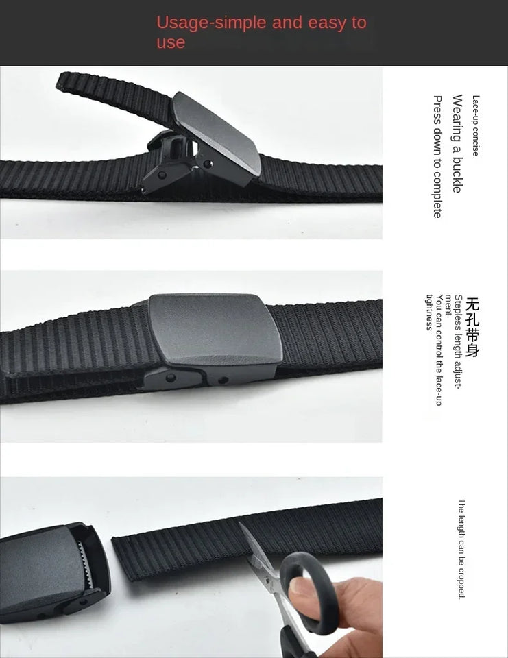 Automatic Buckle Nylon Belt