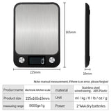 15kg/1g Kitchen Scale - Smart Electronic Digital Scale