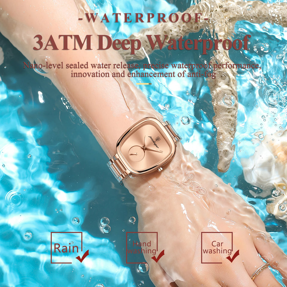 POEDAGAR Luxury Watch for Woman Waterproof