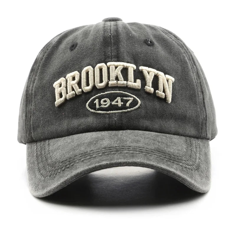 Retro Brooklyn Embroidery Baseball Cap