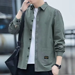 Spring Autumn Men's Long Sleeve Casual